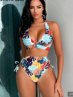 Tropical Print Bikini